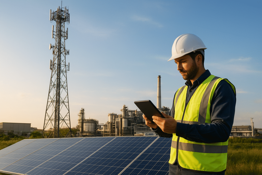 telecom towers & industrial setups